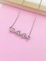 Silver DNA Necklace, N3634