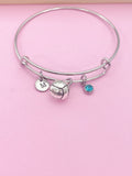 Silver Volleyball Charm Bracelet Coach Volleyball Team Gifts Ideas Personalized Customized Made to Order, N455