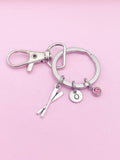 Silver TINY Oars Charm Keychain Rowing Crew Gifts Ideas Personalized Customized Made to Order Jewelry, AN1304