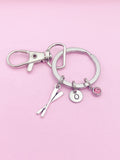 Silver TINY Oars Charm Keychain Rowing Crew Gifts Ideas Personalized Customized Made to Order Jewelry, AN1304