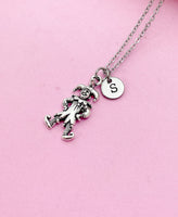 Silver Jester Charm Necklace Joker Personalized Customized Charm Necklace, N771