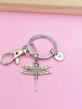 Silver Dragonfly Charm Keychain, EN56
