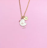 Gold Cute Chicken Charm Necklace Personize Customize Charm Necklace, AN3144