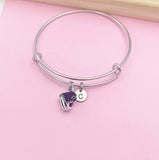 Silver Grand Piano Charm Bracelet Personalize Customize Charm Bracelet, 98A