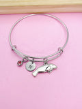 Silver Manatee Charm Bracelet, Sea Cow Charm, Biologist Gifts, N1024