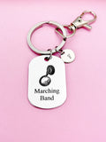 Silver Marching Band Sousaphone Charm Keychain Gifts Ideas, Personalize Customize Charm keychain, D448