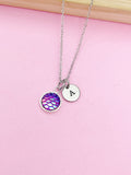 Silver Mermaid Scale Necklace Daughter Sister Birthday Mother's Day Gift Idea Personalized Customized Made to Order, N1409