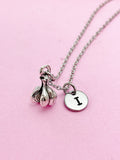 Silver Garlic Charm Necklace Personalize Customize Jewelry, N5565