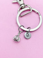 Silver Garlic Charm Keychain Personalize Customize Jewelry, AN5565