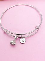 Silver Garlic Charm Bracelet Personalize Customize Jewelry, BN5565