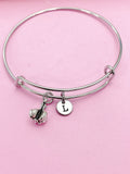 Silver Garlic Charm Bracelet Personalize Customize Jewelry, BN5565