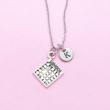Silver Bingo Necklace, Bingo Club Gift, N1883