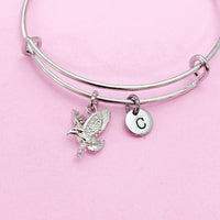 Silver Flying Eagle Charm Bracelet, NN348