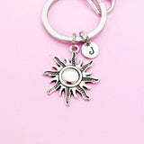 Silver Sun Charm Keychain, N4460