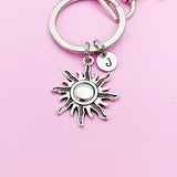 Silver Sun Charm Keychain, N4460