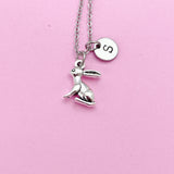 Silver Rabbit Charm Necklace, AN1109
