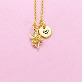 Gold Flower Necklace, N3320