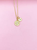 Gold Evil Eye Charm Necklace, Proctective Birthday Mother's Day Gifts Ideas Personalized Customized Made to Order, N3561