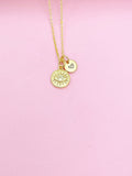 Gold Evil Eye Charm Necklace, Proctective Birthday Mother's Day Gifts Ideas Personalized Customized Made to Order, N3561