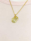Gold Evil Eye Initial Necklace, Personalized Protective Charm, N3561