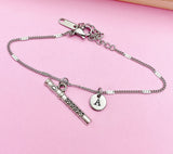 Silver Flute Charm Bracelet School Marching Band Gifts Ideas Personalized Customized Made to Order, AN1381