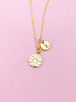 Gold Lemon Slice Necklace Dainty Necklace Personalize Customize Jewelry, N1434