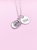 Silver Firefighter Helmet Badge Number Charm Necklace Fireman Gifts Ideas Personalized Customized Made to Order, N1242