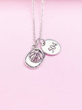 Firefighter Helmet Badge Necklace, Personalized Number Charm
