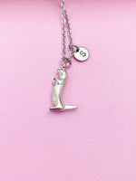 Silver River Otter Charm Necklace Sea Otter Birthday Mother's Day Gifts Ideas Personalized Customized Made to Order, N2104