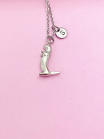 Silver River Otter Charm Necklace Sea Otter Birthday Mother's Day Gifts Ideas Personalized Customized Made to Order, N2104