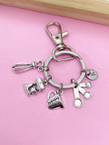 Silver Measuring Cup Mixer Hand Mixer Charm Keychain Baker Mother's Day Gifts Ideas Personalized Customized Made to OrderN2630