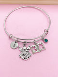 Guardian Angel Bible Cross Dove Charm Bracelet Personalize Customize Jewelry, N5569
