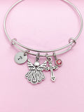 Guardian Angel Cross Charm Bracelet Personalize Customize Jewelry, N5570