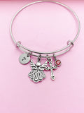 Guardian Angel Cross Charm Bracelet Personalize Customize Jewelry, N5570