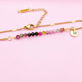 Natural Tourmaline Bracelet in Gold, N4065