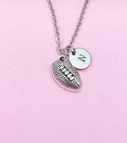 Football Charm Necklace in Silver, Keychain and Bracelet in Option, AN1109
