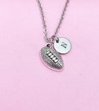 Football Charm Necklace in Silver, Keychain and Bracelet in Option, AN1109