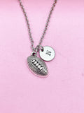 Football Charm Necklace in Silver, Keychain and Bracelet in Option, AN1109