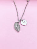 Football Charm Necklace in Silver, Keychain and Bracelet in Option, AN1109