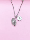 Football Charm Necklace in Silver, Keychain and Bracelet in Option, AN1109