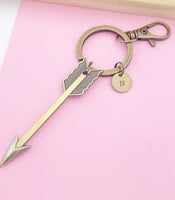 Bronze Arrow Pendant Sagittarius Keychain, Archery Jewelry, Personalized Customized Jewelry Gifts, N1362A