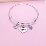 Nana Heart Bracelet in Silver, N743