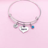 Nana Heart Bracelet in Silver, N743