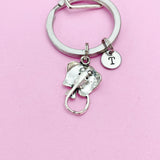 Ocean Manta Ray Fish Keychain in Silver, Stingray, Necklace and Bracelet in Option, N2259