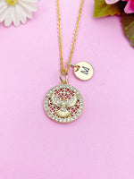 Gold Holy Spirit Dove Cross Necklace Daughter Granddaughter Birthday Gifts Ideas Personalized Customized Made to Order, N4227