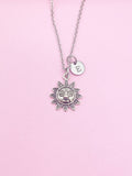 Sun Necklace in Silver, Bracelet and Keychain in Option, N4413