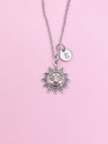 Sun Necklace in Silver, Bracelet and Keychain in Option, N4413