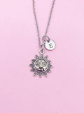 Sun Necklace in Silver, Bracelet and Keychain in Option, N4413