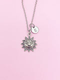Sun Necklace in Silver, Bracelet and Keychain in Option, N4413