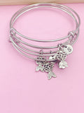 Goldfish Bracelet in Silver, Necklace and Keychain in Option, Personalize Customize Gift, N1560